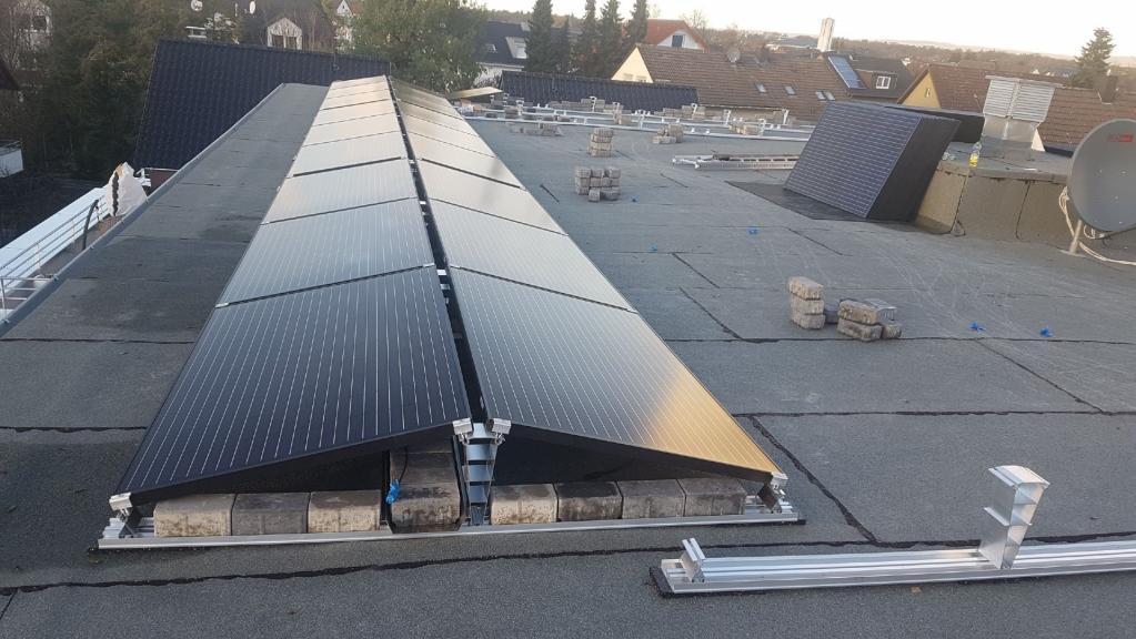 Ost- West- Ausrichtung Kito Module Flachdach 
